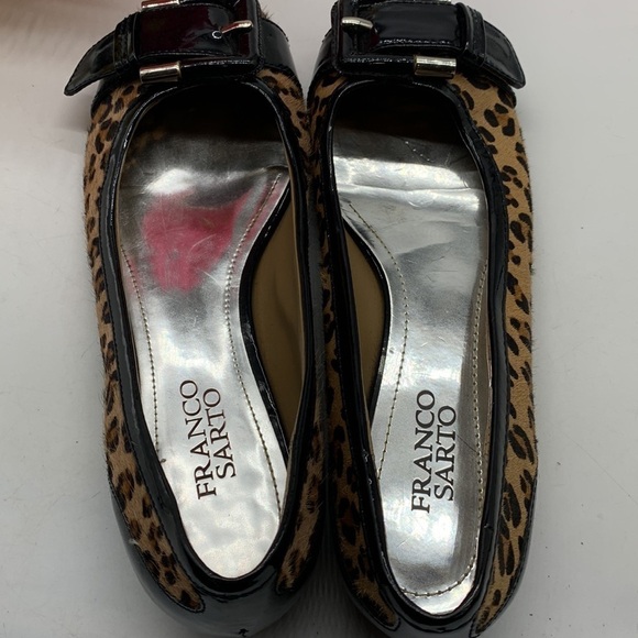 Franco Sarto L-cord Cow Hair Leopard Flats Sz 7.5. BFL0591A - Picture 5 of 8